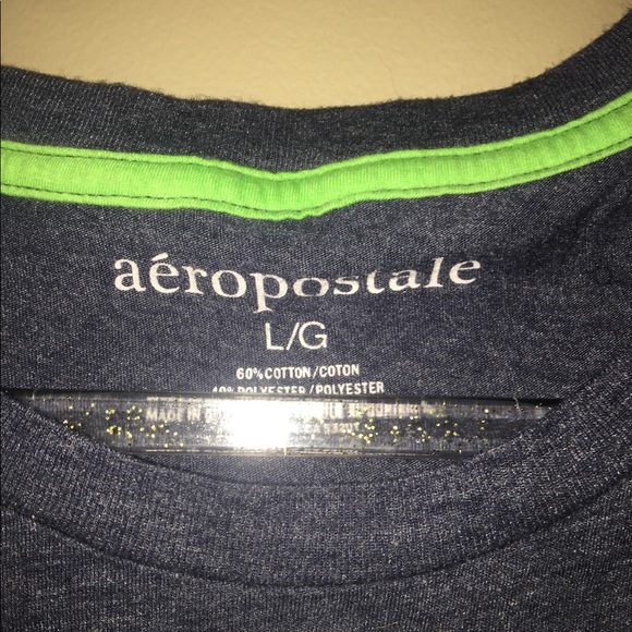 🛍🦕AeropostaleNavy Blue&Mint Children’s Shirt🦕 - Picture 3 of 4